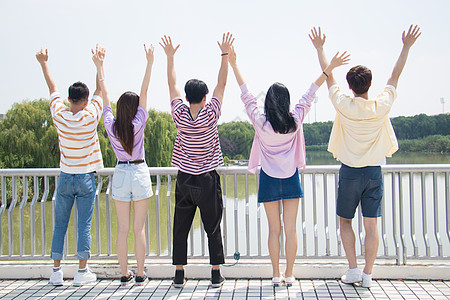 男生女生打扫男生女生校园青春背景