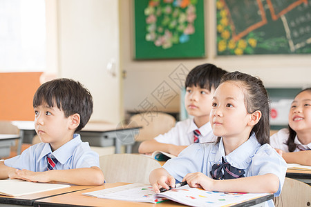 小学生课堂课堂孩子高清图片