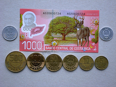 哥斯达黎加的钱币图片
