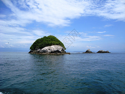 哥斯达黎加风光龟背岛背景