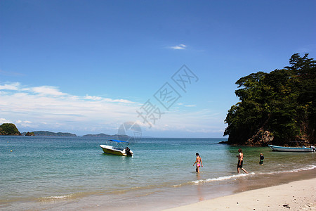 哥斯达黎加海岛风光背景