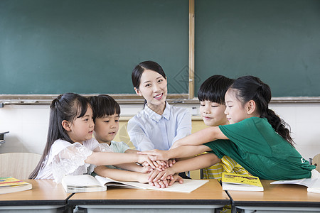 老师学生团结背景图片