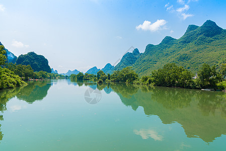 阳朔遇龙河风光高清图片