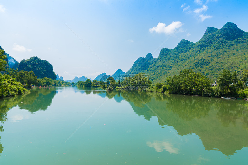 阳朔遇龙河风光图片