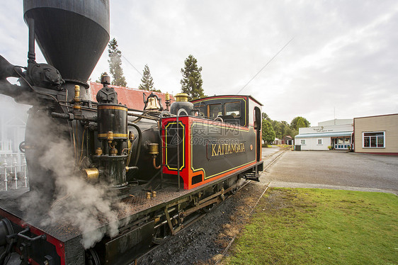 新西兰古董蒸汽小火车图片
