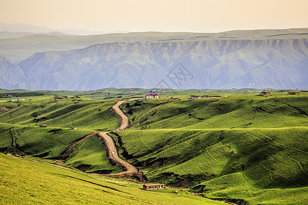 天山草原新疆天山琼库什台草原背景