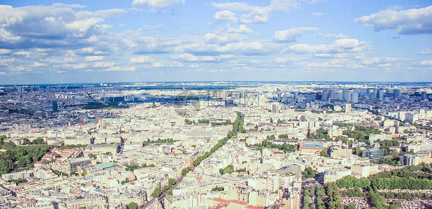 巴黎俯瞰市区风光图片