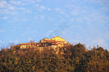 川主寺安徽池州九华山背景