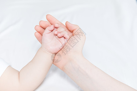 婴儿插画婴儿的手背景