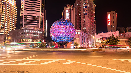 现代城市大连大连友好广场背景