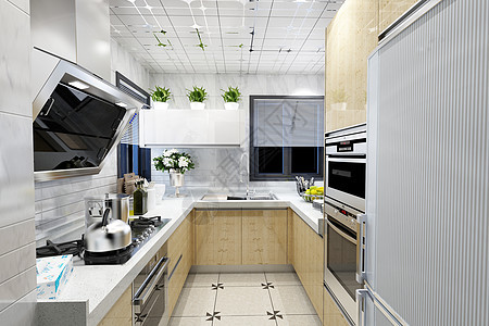 现代厨房效果图图片
