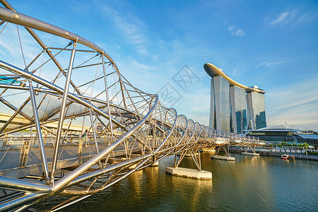 新加坡金沙空中花园地标背景