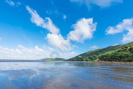 宁波象山夏日海滨风光背景