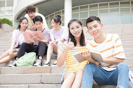 大学生校园学习生活开学季高清图片素材