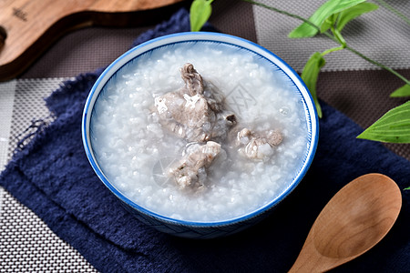 排骨粥早餐白粥高清图片