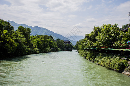 都江堰岷江风光图片