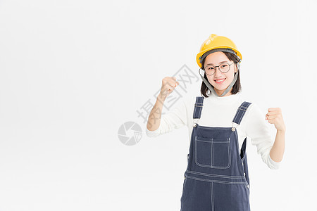 女性工程师背景图片