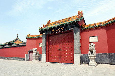 皇家安大略博物馆沈阳故宫大门背景