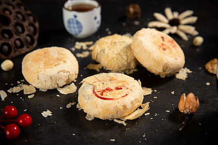传统中秋节中秋节苏式月饼背景