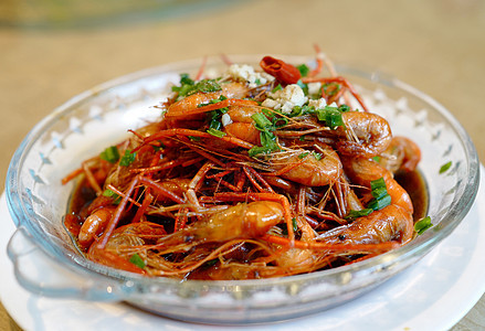 江南传统美食油爆虾图片