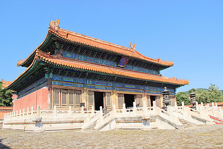 古代建筑河北唐山清东陵景区背景