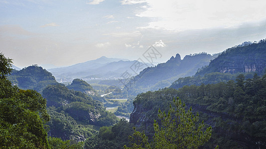 福建武夷山风景区风光背景