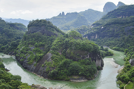 福建武夷山风景区风光背景