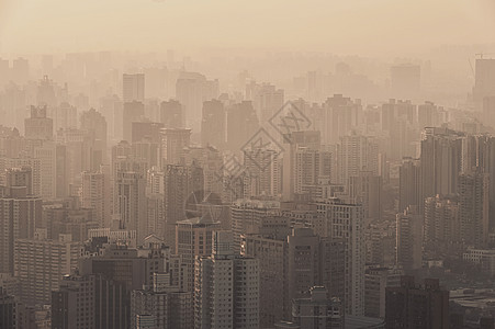 雾霾空气上海雾霾背景