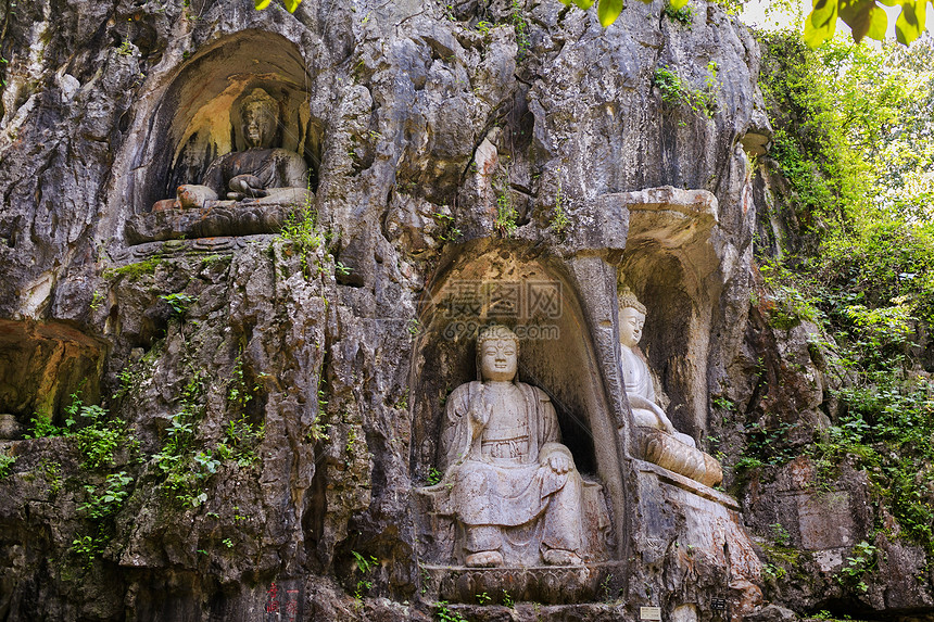 杭州灵隐寺飞来峰石刻图片