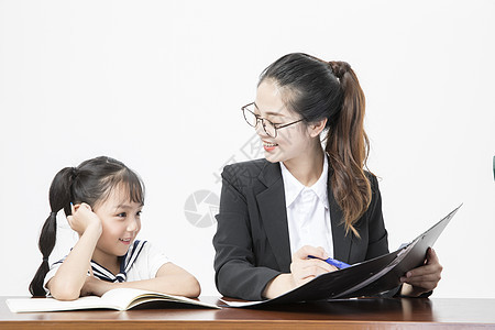 女教师和学生形象图片