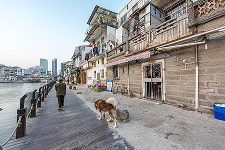 厦门沙坡尾避风坞背景图片