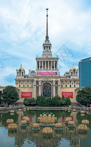 展览馆上海展览中心背景