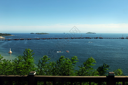 辽宁海滨城市大连风景大连滨海路风光背景