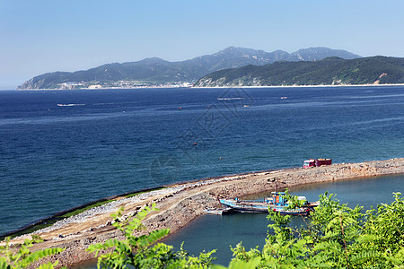 辽宁海滨城市大连风景大连滨海路风光背景