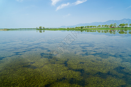 北京野鸭湖国家公园景色背景图片