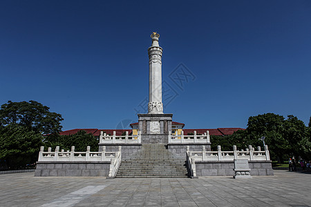 防洪纪念塔大连旅顺中苏友谊纪念塔背景