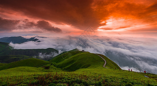 武功山背景图片