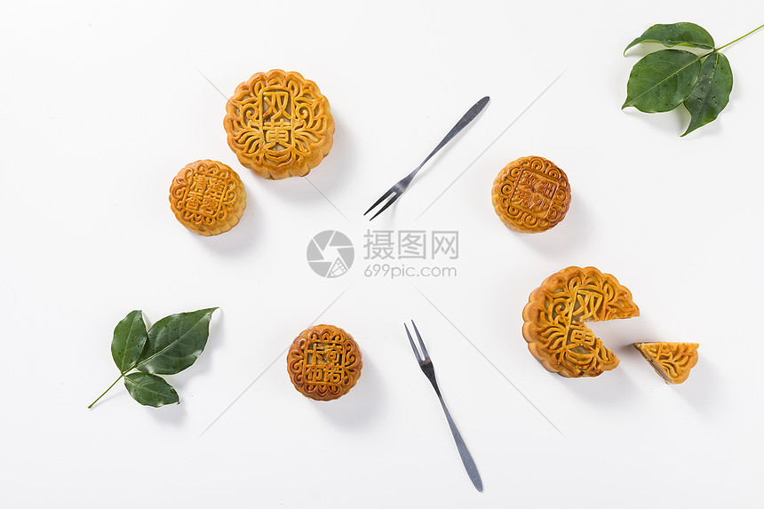 中秋节广式月饼图片