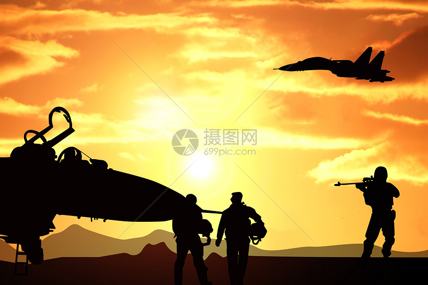 创意背景 背景素材 军事训练.