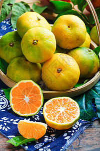 香甜橘子水果蜜桔蜜桔高清图片