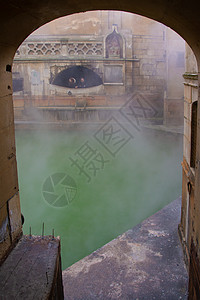 英格兰罗马浴场高清图片