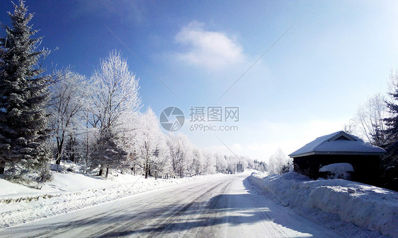 长白山雪景图片