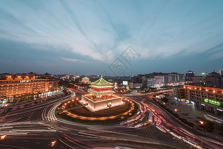 西安钟楼地标西安钟楼背景