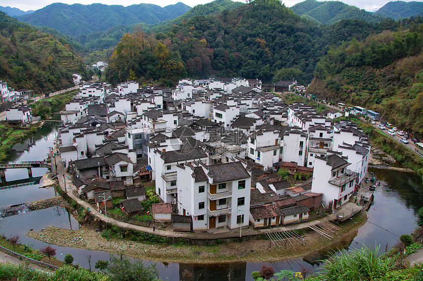 婺源篁岭风景区晒秋图片