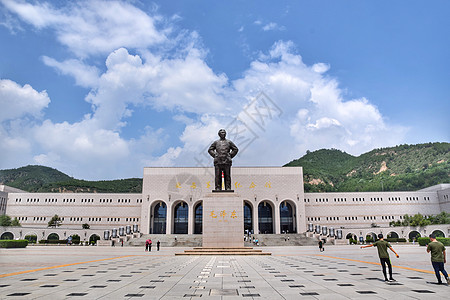 延安黄帝陵延安革命纪念馆背景