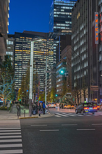 东京银座背景图片