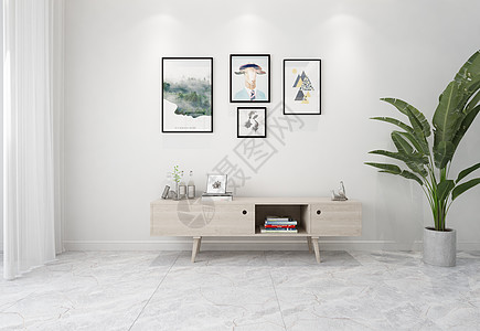 简洁柜子现代简洁风家居陈列室内设计效果图背景