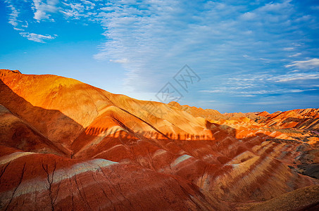 世界旅行甘肃张掖丹霞地质公园背景