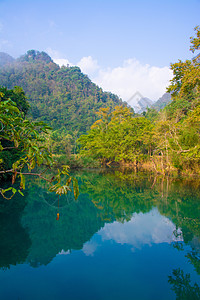 5.4青年节贵州黔南布依族苗族自治州荔波大小七孔景区背景