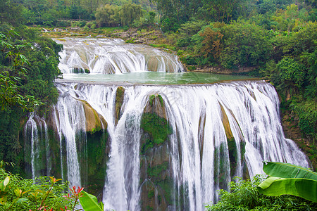 水背景贵州黄果树大瀑布背景